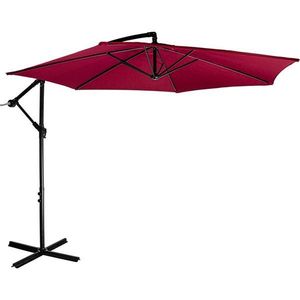 STILISTA slnečník Ø 3 m, 180 g/m², červený + poťah vyobraziť