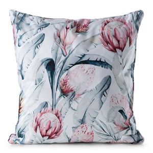 ArtFir Obliečka na vankúš GARDEN 32A | biela/modrá 45 x 45 cm vyobraziť