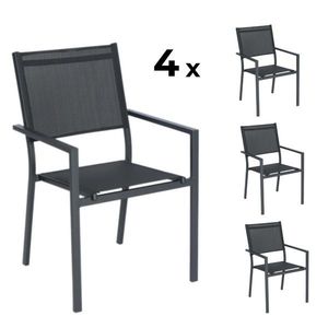 Elvisia Záhradné stoličky DITTE | 4 kusy vyobraziť