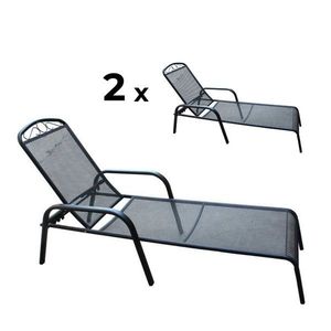 Elvisia Záhradné lehátka ENZO | 2 kusy vyobraziť