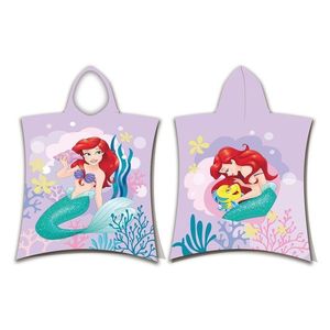 Jerry Fabrics Detské pončo-osuška - Ariel - růžová vyobraziť