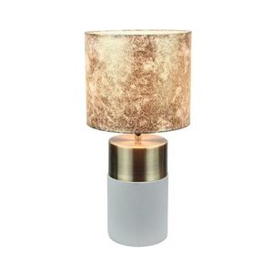 KONDELA Qenny Typ 18 stolná lampa hnedá / svetlosivá vyobraziť