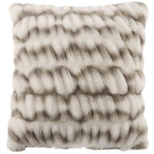 KONDELA Vanke Typ 2 vankúš 45x45 cm biela / sivohnedá (taupe) vyobraziť