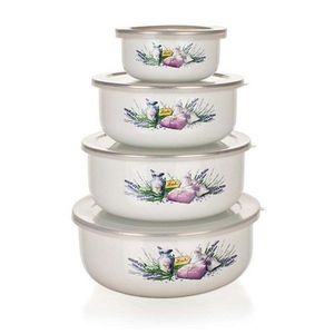 Banquet 8-dílná sada smaltovaných misek Lavender 10x4, 7cm 14x6, 1cm 16x6, 8cm 18x7, 5cm vyobraziť