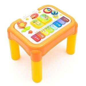 Baby Mix Multifunkčný hudobný vzdelávací stôl 3v1, žltý vyobraziť