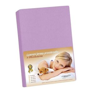 Bellatex Jersey prestieradlo s elastanom fialová, 180 x 200 cm vyobraziť