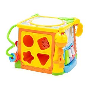 Interaktívna hudobná vzdelávacia kocka Baby Mix, žltá vyobraziť
