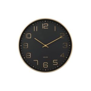 Karlsson 5973BK dizajnové nástenné hodiny čierne, priemer 40 cm vyobraziť