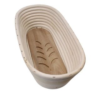 Home Elements Ošatka oválna s dreveným dnom Lístky 32 x 15 x 9 cm vyobraziť
