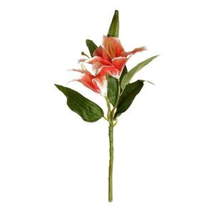 Umelá kvetina Ľalia, dva kvety a púčik, v. 42 cm vyobraziť