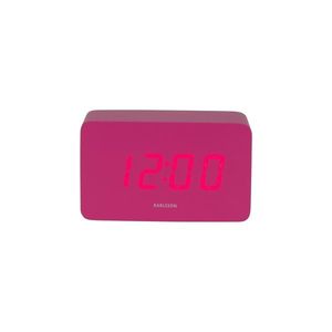 Karlsson 5983BP dizajnové LED hodiny s budíkom ružová, 10 cm vyobraziť