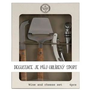 Bohemia Gifts Darčeková súprava na krájanie syra - Oblíbený sport vyobraziť