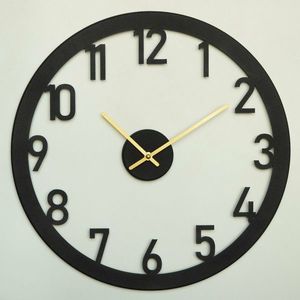 Nástenné hodiny Stroke APS115, Black, 48 x 48 cm vyobraziť