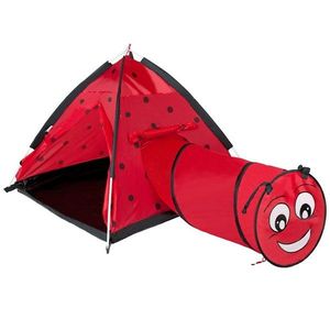 Baby Mix Detský stan s tunelom Ladybug červený, 170 x 112 x 94 cm vyobraziť