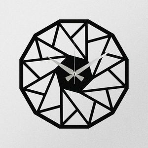 Nástenné hodiny Triangle S007 Black , 48 x 48 cm vyobraziť