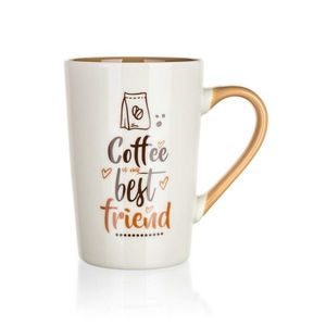 Banquet Keramický hrnček COFFE BEST FRIEND 450 ml, biela vyobraziť