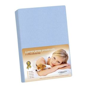 Bellatex Jersey prestieradlo s elastanom modrá, 180 x 200 cm vyobraziť