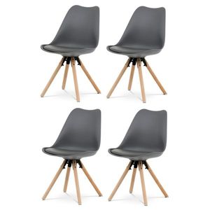 Súprava jedálenských stoličiek CT-762 GREY, 4 ks vyobraziť
