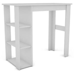 Barový stôl Vistig 120x58x108 cm biely 654773 vyobraziť