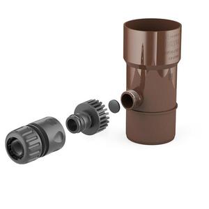 Zberač dažďovej vody 90mm hnedý vyobraziť