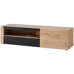 TV stolík Aron dub Ribbeck/Čierna vyobraziť