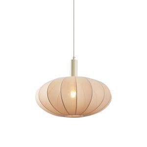 Japandi závesná lampa béžová s látkovým tienidlom - Bida vyobraziť