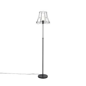 Stojaca lampa čierna s rámom Granny 35 cm nastaviteľná - Parte vyobraziť
