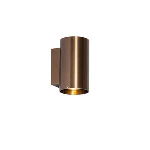 Inteligentné nástenné svietidlo tmavý bronz okrúhle 2-svetlá vrátane 2 Wifi GU10 50mm - Sandy vyobraziť