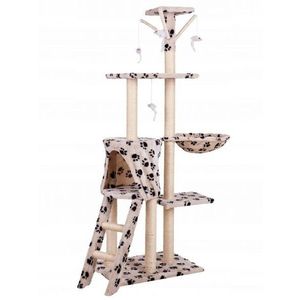Kočičí škrabadlo Panterka 138 cm béžové vyobraziť