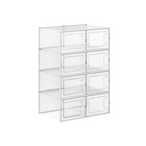 Plastové úložné boxy na topánky Petty 8 ks číre vyobraziť