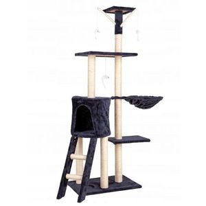 Škrabadlo pre mačky Panterka 138 cm sivé vyobraziť