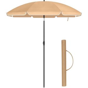 Zahradní slunečník s ochranným obalem UNTRA 160 cm taupe vyobraziť