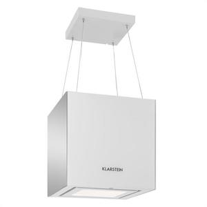 Klarstein Kronleuchter, digestor, 45 cm, ostrovčekový, 600 m³/h, LED, sklo, zrkadlové strany, biely vyobraziť
