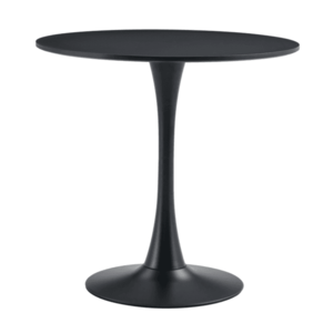 Jedálenský stôl, čierna, priemer 80 cm, REVENTON NEW vyobraziť
