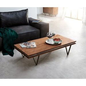 Konferenčný stolík Stonegrace 117x60 cm Akácia hnedá bridlica Podstava vyobraziť