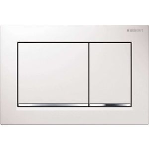 GEBERIT - Omega30 Ovládacie tlačidlo splachovania, biela/lesklý chróm 115.080.KJ.1 vyobraziť