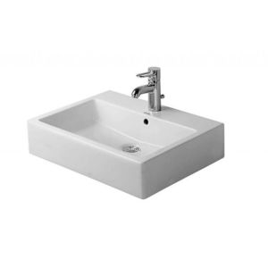 DURAVIT - Vero Umývadlo na dosku, 60x47 cm, s prepadom, s otvorom na batériu, biela 0452600000 vyobraziť