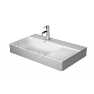 DURAVIT DURAVIT - DuraSquare Umyvadlo 80x47 cm, s 1 otvorem pro baterii vlevo, DuraCeram, alpská bílá 2348800041 vyobraziť