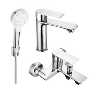 MEXEN/S - Royo R05 Set umývadlové a vaňové batérie s príslušenstvom, chróm 72203R05-00 vyobraziť