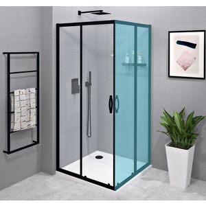 GELCO - SIGMA SIMPLY BLACK sprchové dvere posuvné pre rohový vstup 1000 číre sklo GS2110B vyobraziť