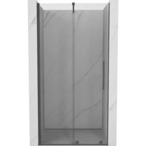 MEXEN/S - Velár posuvné sprchové dvere 150, transparent, grafit kartáčovaná 871-150-000-01-66 vyobraziť