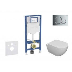 GEBERIT - Duofix Set předstěnové instalace, klozetu Oudee a sedátka softclose, tlačítko Sigma01, lesklý chrom SANI11CA1100B vyobraziť