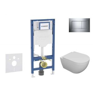 GEBERIT - Duofix Set předstěnové instalace, klozetu Oudee a sedátka softclose, tlačítko Sigma30, chrom SANI11CA1101B vyobraziť