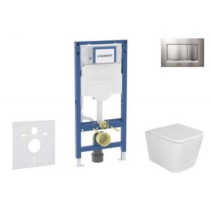 GEBERIT - Duofix Set předstěnové instalace, klozetu Arkas a sedátka softclose, tlačítko Sigma30, lakovaný chrom mat/chrom SANI11CA1113B vyobraziť