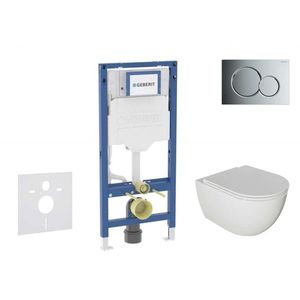 GEBERIT - Duofix Set předstěnové instalace, klozetu Oudee a sedátka softclose, tlačítko Sigma01, lesklý chrom SANI11CA1120B vyobraziť