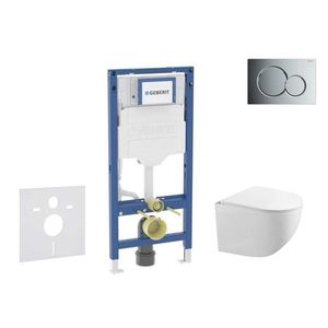 GEBERIT - Duofix Set předstěnové instalace, klozetu Gaia a sedátka softclose, tlačítko Sigma01, lesklý chrom SANI11CA1126B vyobraziť