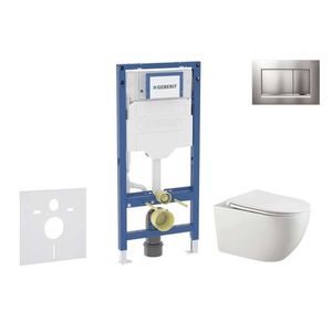 GEBERIT - Duofix Set předstěnové instalace, klozetu Gaia a sedátka softclose, tlačítko Sigma30, chrom mat/chrom SANI11CA1134B vyobraziť