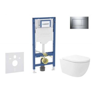 GEBERIT - Duofix Set předstěnové instalace, klozetu Oudee Vortex a sedátka softclose, tlačítko Sigma30, chrom SANI11CA1147B vyobraziť