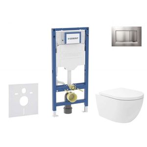 GEBERIT - Duofix Set předstěnové instalace, klozetu Oudee Vortex a sedátka softclose, tlačítko Sigma30, lakovaný chrom mat/chrom SANI11CA1148B vyobraziť