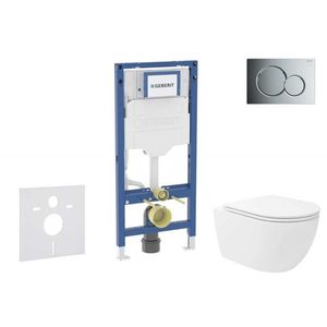 GEBERIT - Duofix Set předstěnové instalace, klozetu Oudee Vortex a sedátka softclose, tlačítko Sigma01, lesklý chrom SANI11CA1152B vyobraziť